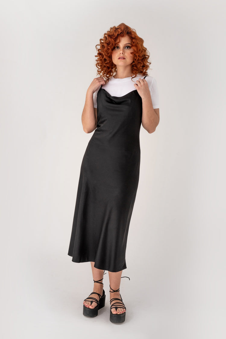Toru & Naoko lingerie - Gia Slip dress - black