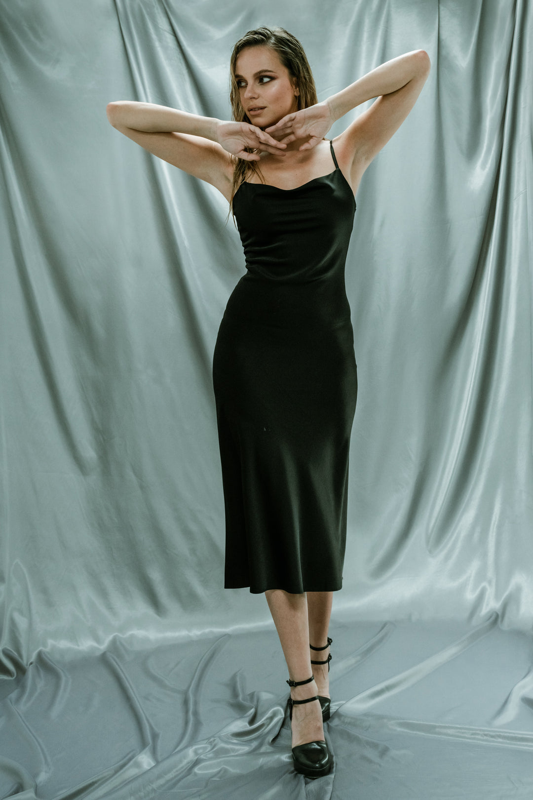 Toru & Naoko lingerie - Gia Slip dress - black
