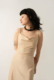 Toru & Naoko lingerie - Gia Slip dress - champagne