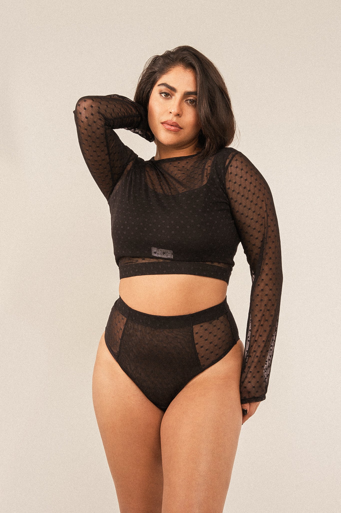 Toru & Naoko lingerie - Liv panties - polka dot mesh