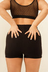 Toru & Naoko lingerie - Nico boxer shorts - black cotton