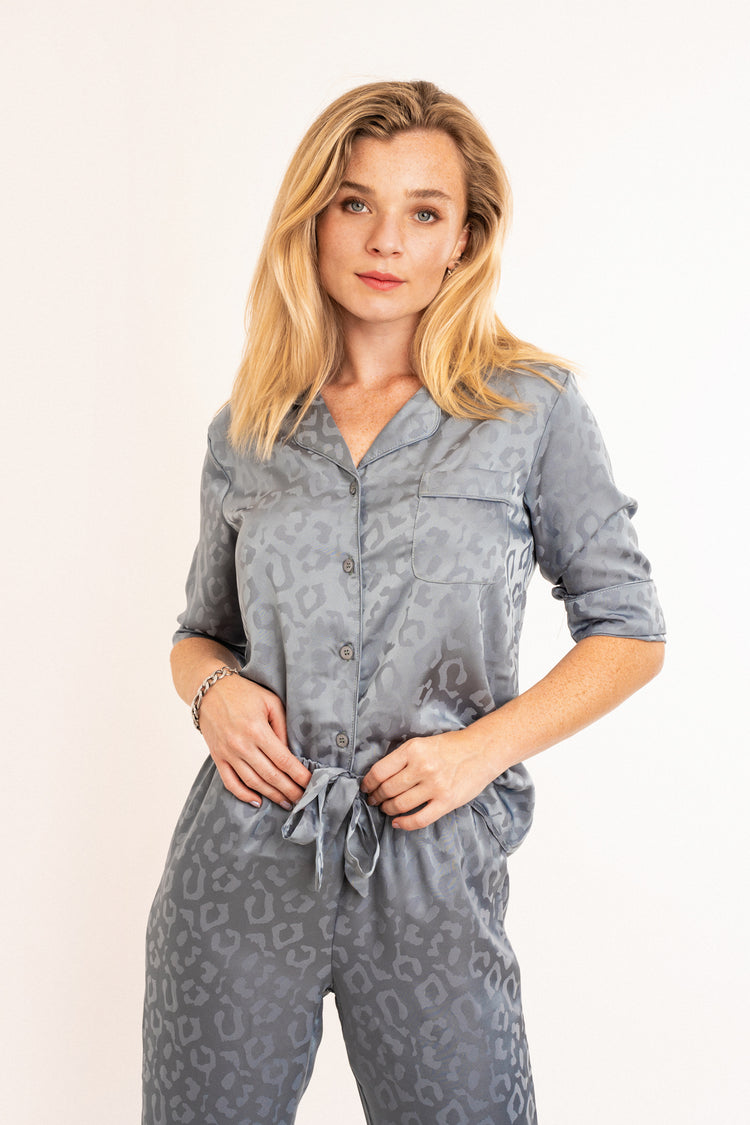 Toru & Naoko lingerie - Lara pajama set- blue