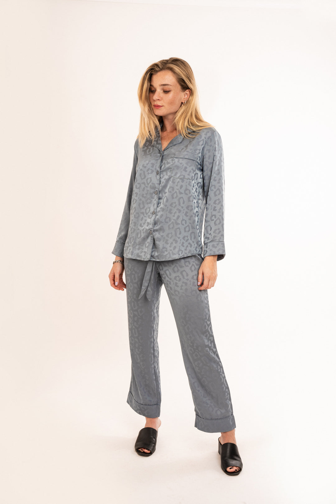 Toru & Naoko lingerie - Lara pajama set- blue